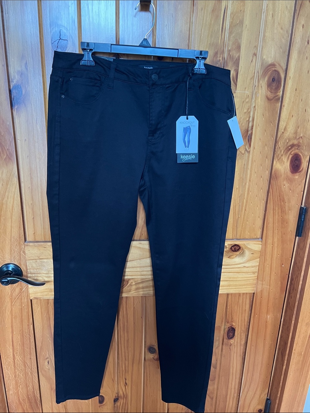Kensie Black Slim Stretch Trousers